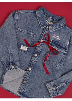 Reserved - Jeansowa koszula z kapturem - niebieski - id: 8968X-55J - marki Reserved - 187299533 Reserved - Jeansowa koszula z kapturem - niebieski ze sklepu Reserved w kategorii Koszule chłopięce - zdjęcie 187299533
