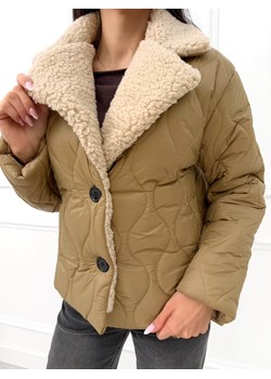 Beżowa Pikowana Kurtka z Misiem ze sklepu ModnaKiecka.pl w kategorii Kurtki damskie - zdjęcie 187300593