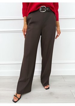 Czekoladowe Eleganckie Spodnie - id: 23069847 - marki Modnakiecka.pl - 187300631 Czekoladowe Eleganckie Spodnie ze sklepu ModnaKiecka.pl w kategorii Spodnie damskie - zdjęcie 187300631