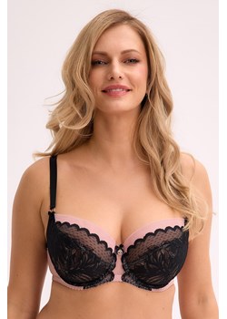 Biustonosz miękki Gaia 1309 Elara czarno-różowy - id: 39574 - marki Gaia - 187300824 Biustonosz miękki Gaia 1309 Elara czarno-różowy ze sklepu kontri.pl w kategorii Biustonosze - zdjęcie 187300824