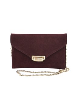 Stylowa kopertówka zamszowa Barberinis - Bordowa - id: 3295 - marki Barberini's - 187301213 Stylowa kopertówka zamszowa Barberinis - Bordowa ze sklepu Barberinis w kategorii Listonoszki - zdjęcie 187301213