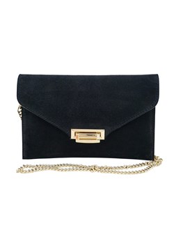 Stylowa kopertówka zamszowa Barberinis - Czarna - id: 3292 - marki Barberini's - 187301232 Stylowa kopertówka zamszowa Barberinis - Czarna ze sklepu Barberinis w kategorii Listonoszki - zdjęcie 187301232