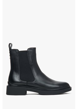 Estro: Klasyczne czarne sztyblety damskie z lekkim ociepleniem - id: 15281515135324 - marki Estro - 187301454 Estro: Klasyczne czarne sztyblety damskie z lekkim ociepleniem ze sklepu Estro w kategorii Botki - zdjęcie 187301454