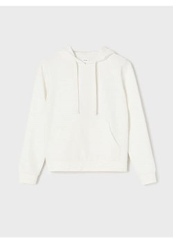 Sinsay - Dresowa bluza hoodie z kieszenią - kremowy - id: 6272J-01X - marki Sinsay - 187301711 Sinsay - Dresowa bluza hoodie z kieszenią - kremowy ze sklepu Sinsay w kategorii Bluzy damskie - zdjęcie 187301711