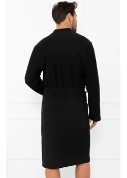 Czarny szlafrok męski na długi rękaw Bono, Kolor czarny, Rozmiar M, Italian Fashion ze sklepu Primodo w kategorii Szlafroki męskie - zdjęcie 187302171
