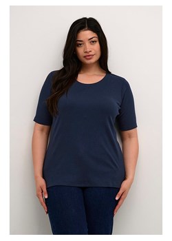 KAFFE curve Koszulka w kolorze granatowym ze sklepu Limango Polska w kategorii Bluzki damskie - zdjęcie 187302203