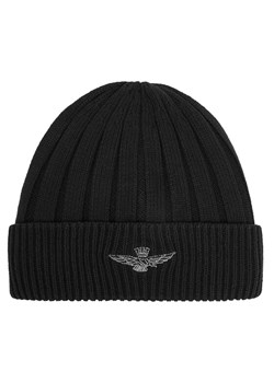 Czapka Aeronautica Militare 242CU063L485 Czarny - id: 0000304604492 - marki Aeronautica Militare - 187302880 Czapka Aeronautica Militare 242CU063L485 Czarny ze sklepu eobuwie.pl w kategorii Czapki zimowe męskie - zdjęcie 187302880