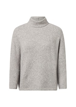 Someday Damski sweter z dzianiny z wełną - detal Tiola Kobiety Sztuczne włókno jasny szary marmurkowy ze sklepu vangraaf w kategorii Swetry damskie - zdjęcie 187303613