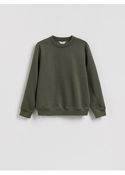 Reserved - Gładka bluza z bawełną - jasny zielony - id: 6928H-97X - marki Reserved - 187303701 Reserved - Gładka bluza z bawełną - jasny zielony ze sklepu Reserved w kategorii Bluzy męskie - zdjęcie 187303701