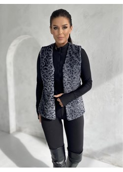 Kamizelka damska VLR008 - jasno szara ze sklepu Edoti w kategorii Kamizelki damskie - zdjęcie 187304040