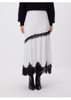 Reserved - Spódnica z wiskozy z koronką - wielobarwny - id: 043HW-MLC - marki Reserved - 187304303 Reserved - Spódnica z wiskozy z koronką - wielobarwny ze sklepu Reserved w kategorii Spódnice - zdjęcie 187304303