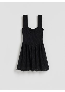 Reserved - Koronkowa sukienka mini - czarny - id: 149IV-99X - marki Reserved - 187304404 Reserved - Koronkowa sukienka mini - czarny ze sklepu Reserved w kategorii Sukienki - zdjęcie 187304404