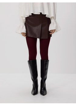 Reserved - Spódnico-szorty z imitacji skóry - mahoniowy - id: 336GF-93X - marki Reserved - 187304530 Reserved - Spódnico-szorty z imitacji skóry - mahoniowy ze sklepu Reserved w kategorii Spódnice - zdjęcie 187304530