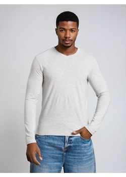 Sinsay - Bawełniana koszulka basic - szary - id: 652EY-9MM - marki Sinsay - 187306074 Sinsay - Bawełniana koszulka basic - szary ze sklepu Sinsay w kategorii T-shirty męskie - zdjęcie 187306074