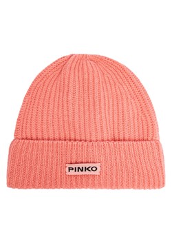 Pinko Czapka Lambkin Cuffia AI 24-25 BLK01 104489 A1CH Koralowy - id: 0000304266898 - marki Pinko - 187306233 Pinko Czapka Lambkin Cuffia AI 24-25 BLK01 104489 A1CH Koralowy ze sklepu MODIVO w kategorii Czapki zimowe damskie - zdjęcie 187306233
