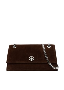 Tory Burch Torebka Kira Turnlock Suede Shouldr Bag 169176 Brązowy - id: 0197865406730 - marki Tory Burch - 187306410 Tory Burch Torebka Kira Turnlock Suede Shouldr Bag 169176 Brązowy ze sklepu MODIVO w kategorii Kopertówki - zdjęcie 187306410