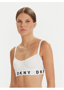 DKNY Biustonosz z fiszbiną DK4521 Biały ze sklepu MODIVO w kategorii Biustonosze - zdjęcie 187306424