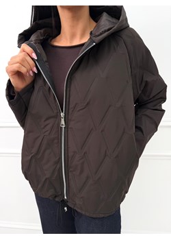 Czekoladowa Przejściowa Kurtka ze sklepu ModnaKiecka.pl w kategorii Kurtki damskie - zdjęcie 187307944