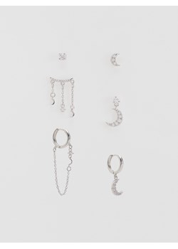 Reserved - Posrebrzane kolczyki z cyrkoniami - srebrny - id: 539FD-SLV - marki Reserved - 187308290 Reserved - Posrebrzane kolczyki z cyrkoniami - srebrny ze sklepu Reserved w kategorii Kolczyki - zdjęcie 187308290