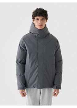 Męska kurtka puchowa pikowana Outhorn OTHWAW24TTJAM0841 - szara ze sklepu Sportstylestory.com w kategorii Kurtki męskie - zdjęcie 187308781