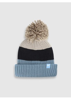 Chłopięca czapka zimowa 4F 4FJWAW25ACAPM660 - multikolor ze sklepu Sportstylestory.com w kategorii Czapki dziecięce - zdjęcie 187308870