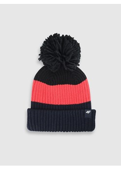 Chłopięca czapka zimowa 4F 4FJWAW25ACAPM660 - multikolor ze sklepu Sportstylestory.com w kategorii Czapki dziecięce - zdjęcie 187308873