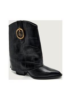 Kurt Geiger Skórzane kowbojki 225-FOLD OVER - id: KG255W000128001 - marki Kurt Geiger - 187308900 Kurt Geiger Skórzane kowbojki 225-FOLD OVER ze sklepu Gomez Fashion Store w kategorii Botki - zdjęcie 187308900