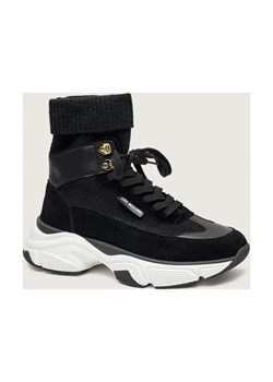 Love Moschino Sneakersy STARDUST60 | zamsz - id: LM255W000045001 - marki Love Moschino - 187308970 Love Moschino Sneakersy STARDUST60 | zamsz ze sklepu Gomez Fashion Store w kategorii Buty sportowe damskie - zdjęcie 187308970