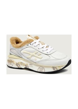 Premiata Skórzane sneakersy MOERUND | z dodatkiem wełny | shearling - id: PT255W000006E59 - marki Premiata - 187309040 Premiata Skórzane sneakersy MOERUND | z dodatkiem wełny | shearling ze sklepu Gomez Fashion Store w kategorii Buty sportowe damskie - zdjęcie 187309040