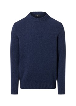 Nils Sundström Sweter męski Mężczyźni wełna ze strzyży indygo marmurkowy - id: 644696-0013-09900 - marki Nils Sundström - 187311852 Nils Sundström Sweter męski Mężczyźni wełna ze strzyży indygo marmurkowy ze sklepu vangraaf w kategorii Swetry męskie - zdjęcie 187311852