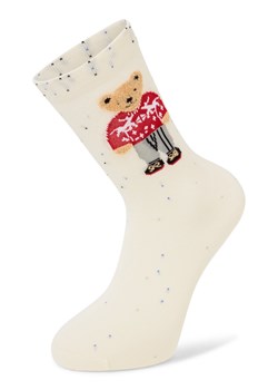 Marie Lund Skarpety Kobiety écru wzorzysty - id: 736492-0003-03540 - marki Marie Lund - 187311883 Marie Lund Skarpety Kobiety écru wzorzysty ze sklepu vangraaf w kategorii Skarpetki damskie - zdjęcie 187311883