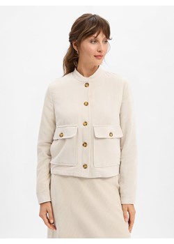 More & More Sztruksowa marynarka damska Kobiety beżowy jednolity ze sklepu vangraaf w kategorii Marynarki damskie - zdjęcie 187311902