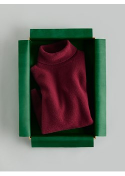 Reserved - Wełniany sweter - bordowy ze sklepu Reserved w kategorii Swetry damskie - zdjęcie 187312102
