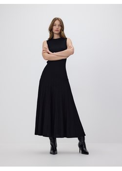 Reserved - Sukienka maxi z plisowaniem - czarny - id: 260HI-99X - marki Reserved - 187312143 Reserved - Sukienka maxi z plisowaniem - czarny ze sklepu Reserved w kategorii Sukienki - zdjęcie 187312143