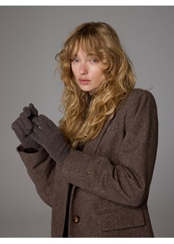 Reserved - Wełniane rękawiczki z dodatkiem kaszmiru - brązowy - id: 270GX-98M - marki Reserved - 187312151 Reserved - Wełniane rękawiczki z dodatkiem kaszmiru - brązowy ze sklepu Reserved w kategorii Rękawiczki damskie - zdjęcie 187312151