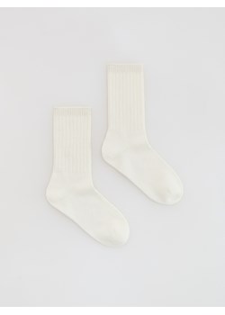 Reserved - Skarpetki z wełną i domieszką kaszmiru - biały - id: 271GX-00X - marki Reserved - 187312153 Reserved - Skarpetki z wełną i domieszką kaszmiru - biały ze sklepu Reserved w kategorii Skarpetki damskie - zdjęcie 187312153