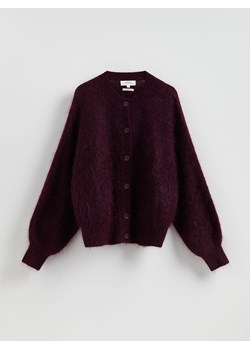 Reserved - Kardigan z moherem - mahoniowy - id: 360HK-93X - marki Reserved - 187312211 Reserved - Kardigan z moherem - mahoniowy ze sklepu Reserved w kategorii Swetry damskie - zdjęcie 187312211
