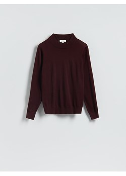 Reserved - Sweter z wełny merino - bordowy - id: 442GQ-83X - marki Reserved - 187312284 Reserved - Sweter z wełny merino - bordowy ze sklepu Reserved w kategorii Swetry męskie - zdjęcie 187312284