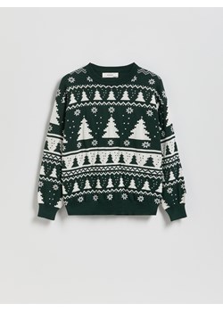 Reserved - Sweter ze wzorem - zielony - id: 663FH-77X - marki Reserved - 187312474 Reserved - Sweter ze wzorem - zielony ze sklepu Reserved w kategorii Bluzy chłopięce - zdjęcie 187312474