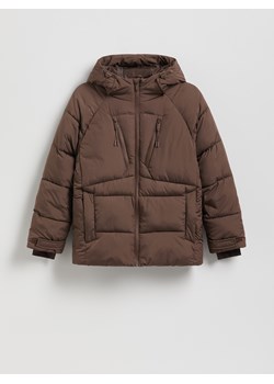 Reserved - Kurtka oversize - brązowy - id: QG000-98X - marki Reserved - 187312741 Reserved - Kurtka oversize - brązowy ze sklepu Reserved w kategorii Kurtki chłopięce - zdjęcie 187312741