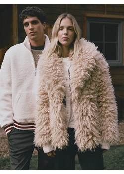 Reserved - Polarowa bluza ze stójką - złamana biel - id: ZU309-01X - marki Reserved - 187312760 Reserved - Polarowa bluza ze stójką - złamana biel ze sklepu Reserved w kategorii Bluzy męskie - zdjęcie 187312760