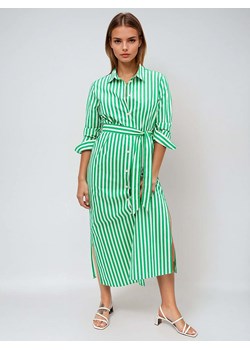 Monki Sukienka w kolorze zielono-białym - id: 17725121 - marki Monki - 187313013 Monki Sukienka w kolorze zielono-białym ze sklepu Limango Polska w kategorii Sukienki - zdjęcie 187313013
