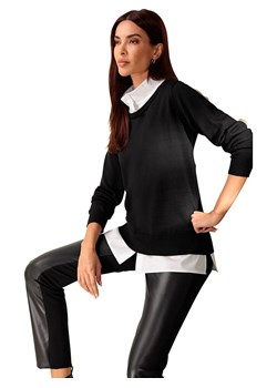 Heine Sweter w kolorze czarno-białym - id: 17897386 - marki Heine - 187313442 Heine Sweter w kolorze czarno-białym ze sklepu Limango Polska w kategorii Swetry damskie - zdjęcie 187313442