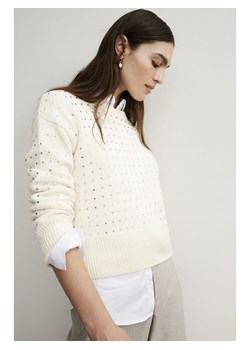 Oui Sweter w kolorze kremowym - id: 17969843 - marki Limango Polska - 187313724 Oui Sweter w kolorze kremowym ze sklepu Limango Polska w kategorii Swetry damskie - zdjęcie 187313724