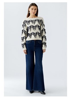 Oui Sweter w kolorze biało-granatowym - id: 17969856 - marki Limango Polska - 187313743 Oui Sweter w kolorze biało-granatowym ze sklepu Limango Polska w kategorii Swetry damskie - zdjęcie 187313743