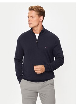 Tommy Hilfiger Sweter Essential MW0MW37331 Granatowy Regular Fit - id: 0000304098161 - marki Tommy Hilfiger - 187314110 Tommy Hilfiger Sweter Essential MW0MW37331 Granatowy Regular Fit ze sklepu MODIVO w kategorii Swetry męskie - zdjęcie 187314110