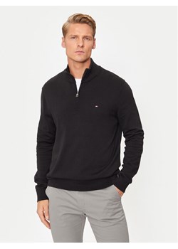 Tommy Hilfiger Sweter Essential MW0MW37331 Czarny Regular Fit - id: 0000304098147 - marki Tommy Hilfiger - 187314113 Tommy Hilfiger Sweter Essential MW0MW37331 Czarny Regular Fit ze sklepu MODIVO w kategorii Swetry męskie - zdjęcie 187314113