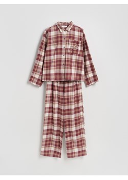 Reserved - Dwuczęściowa piżama w kratkę - fioletowy - id: 067EY-44X - marki Reserved - 187314942 Reserved - Dwuczęściowa piżama w kratkę - fioletowy ze sklepu Reserved w kategorii Piżamy damskie - zdjęcie 187314942