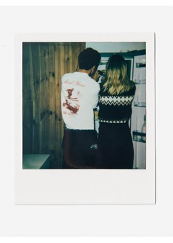 Reserved - T-shirt boxy z nadrukiem na plecach - złamana biel ze sklepu Reserved w kategorii T-shirty męskie - zdjęcie 187315062