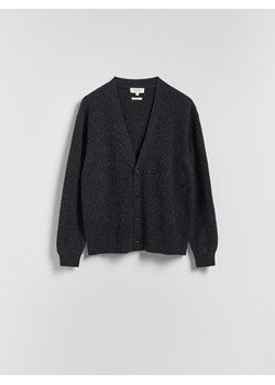 Reserved - Kardigan z wełną - ciemnoszary ze sklepu Reserved w kategorii Swetry męskie - zdjęcie 187315203